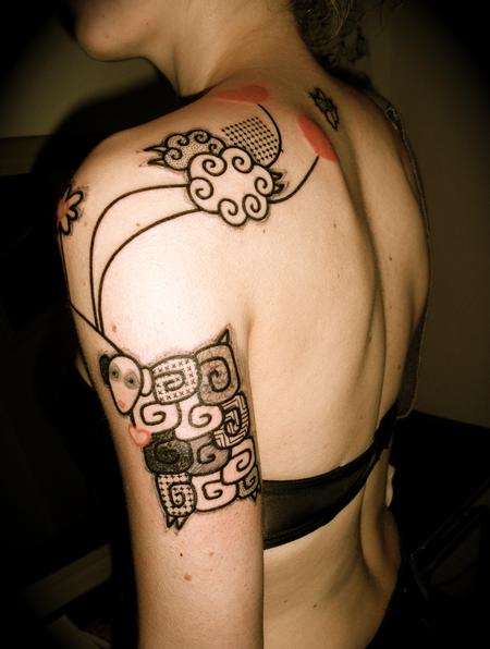 Noon - Flying Sheep Tattoo